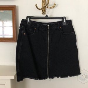 Abercrombie & Fitch black denim skirt